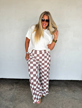 Load image into Gallery viewer, Camo &amp; Checkered Wide Leg Joggers (Pants only)
