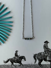 Load image into Gallery viewer, Sterling Silver Beads with Turquoise Rondelle Necklace
