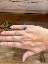 Load image into Gallery viewer, Heart Ring - Size 6 -Dahlia ring and sterling silver II
