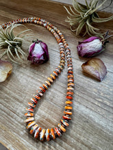 Load image into Gallery viewer, NFR Collection Necklace – Spiny Oyster &amp; Turquoise with 6mm Sterling Silver Pearls – Handmade by The Bijoux FAB – 32.5&quot;
