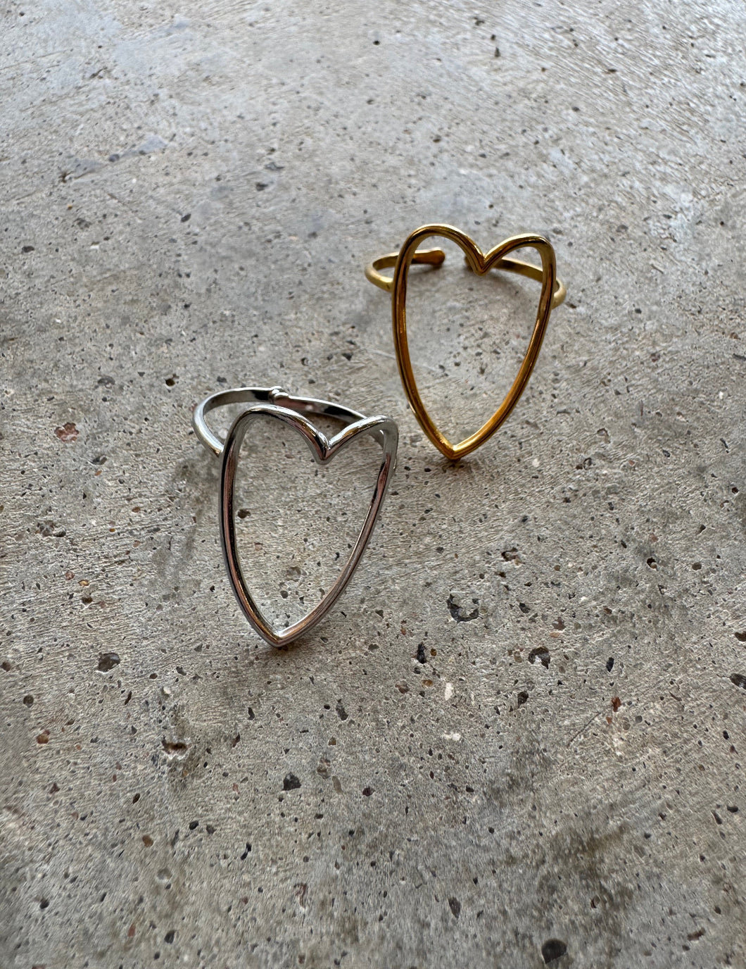 Boho Heart Rings