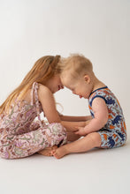 Load image into Gallery viewer, Blue Dino Shorty Tank Romper

