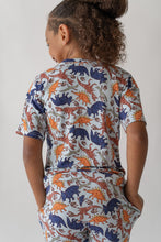 Load image into Gallery viewer, Blue Dino Boys Casual Day Set
