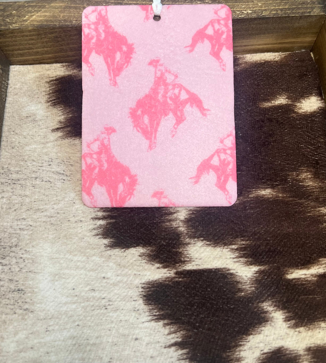 Pink Bronc Felt Freshie