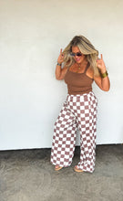 Load image into Gallery viewer, Camo &amp; Checkered Wide Leg Joggers (Pants only)

