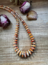 Load image into Gallery viewer, NFR Collection Necklace – Spiny Oyster &amp; Turquoise with 6mm Sterling Silver Pearls – Handmade by The Bijoux FAB – 32.5&quot;
