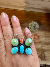 Load image into Gallery viewer, Butterfly Ring - Adjustable - Mix Stone &amp; Sterling Silver
