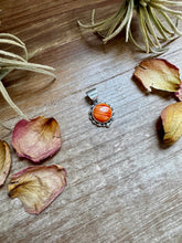Load image into Gallery viewer, Small Round Spiny Oyster Pendant – Sterling Silver
