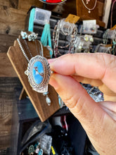 Load image into Gallery viewer, Golden Hills Turquoise Ring – Navajo Handmade by Virgil Chee, Size 8.5

