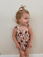 Load image into Gallery viewer, Pink Highland Cow bubble romper
