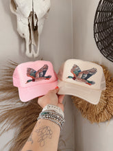 Load image into Gallery viewer, BEDAZZLED DUCK CAP: SAND
