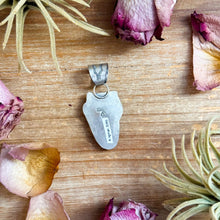 Load image into Gallery viewer, Sterling Silver Kingman Turquoise Lightning Bolt Pendant – Made by Artist Shay Pfeiffer
