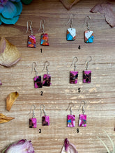 Load image into Gallery viewer, Slab Earrings – Lightweight Dangle – 1.5” – Made in USA – Multiple Stone Options
