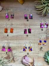 Load image into Gallery viewer, Slab Earrings – Lightweight Dangle – 1.5” – Made in USA – Multiple Stone Options
