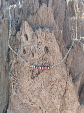 Load image into Gallery viewer, Authentic Pink Dahlia Beaded Chain Necklace
