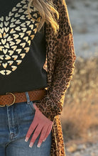 Load image into Gallery viewer, Tiny Hearts in Gold Foil Tee
