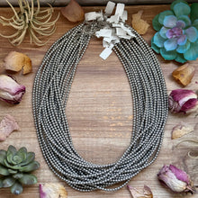 Load image into Gallery viewer, Silver-Plated 4 mm Bead Necklace – 24”
