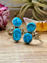 Load image into Gallery viewer, Kingman Turquoise Sterling Silver Ring – Size 7 &amp; 7.5
