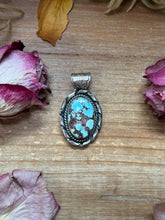 Load image into Gallery viewer, Golden Hills Turquoise Sterling Silver Pendant
