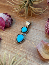 Load image into Gallery viewer, Kingman Turquoise Sterling Silver Pendant
