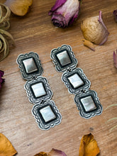 Load image into Gallery viewer, Sterling Silver Dangle Earrings – Native Made by L. Tahe
