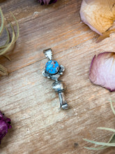 Load image into Gallery viewer, Sterling Silver Golden Hill Turquoise Blossom Pendant
