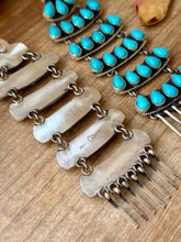 Load image into Gallery viewer, Sterling Silver Kingman Turquoise Dangle Earrings – 5 Inch Statement Design – Native Made by Geraldine James – Navajo Handmade
