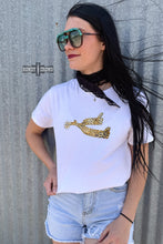 Load image into Gallery viewer, Leopard Spur Tee- WHITE
