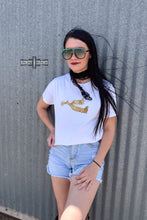 Load image into Gallery viewer, Leopard Spur Tee- WHITE
