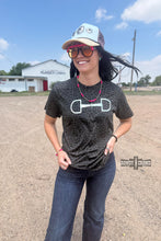 Load image into Gallery viewer, BLACK Leopard Bit Tee

