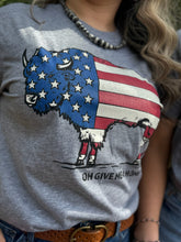 Load image into Gallery viewer, Lauren's Patriotic Buffalo Tee
