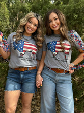 Load image into Gallery viewer, Lauren's Patriotic Buffalo Tee
