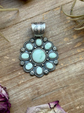 Load image into Gallery viewer, Sterling Silver Paloma Variscite Cluster Pendant – Handmade by Artist Shay Pfeiffer
