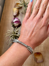 Load image into Gallery viewer, Sterling Silver Hudson Feather Cuff – Fits 7.5” Wrist – Handmade by Artist Jason Ogg
