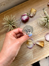Load image into Gallery viewer, Sterling Silver Orange Spiny Oyster Cluster Ring – Size 9 – Artist Shay Pfeiffer
