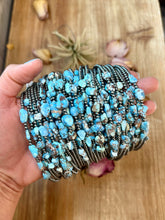 Load image into Gallery viewer, Golden Hills Turquoise &amp; Sterling Silver Pearl Necklace – 16 Inch
