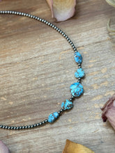 Load image into Gallery viewer, Golden Hills Turquoise &amp; Sterling Silver Pearl Necklace – 16 Inch
