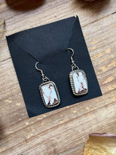 Load image into Gallery viewer, Sterling Silver Wild Horse Jasper Dangle Earrings – Handmade by Artist Jason Ogg

