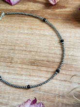 Load image into Gallery viewer, Sterling Silver Pearl &amp; Black Onyx Necklace – 15”
