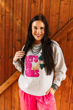 Load image into Gallery viewer, Let&#39;s Ho Girls Christmas Glitter Patch Sweatshirt
