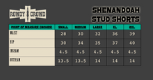 Load image into Gallery viewer, CREAM- Shenandoah Stud Shorts
