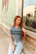 Load image into Gallery viewer, Bearded Men Only Raw Cut V-neck Graphic Tee
