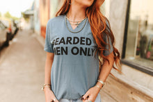 Load image into Gallery viewer, Bearded Men Only Raw Cut V-neck Graphic Tee
