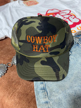 Load image into Gallery viewer, Cowboy Embroidered Trucker Hat

