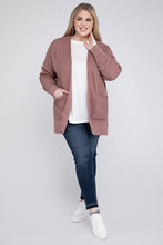 Load image into Gallery viewer, Plus Low Gauge Waffle Open Cardigan Sweater
