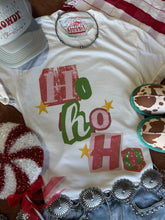 Load image into Gallery viewer, Ho ho ho Christmas Graphic Tee
