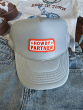 Load image into Gallery viewer, Howdy Partner Patch Trucker Hat
