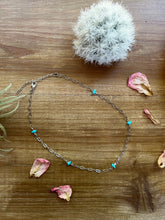 Load image into Gallery viewer, 14 inch chain choker and Kingman turquoise
