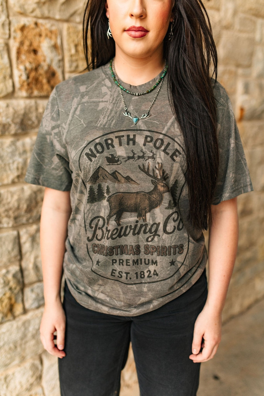 North Pole Brewing Co RealTree Camo Graphic Tee