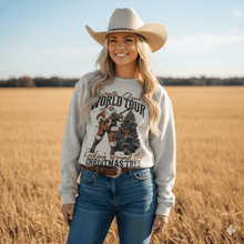 Load image into Gallery viewer, Santa Rocking Around The Christmas Tree Graphic Sweatshirt
